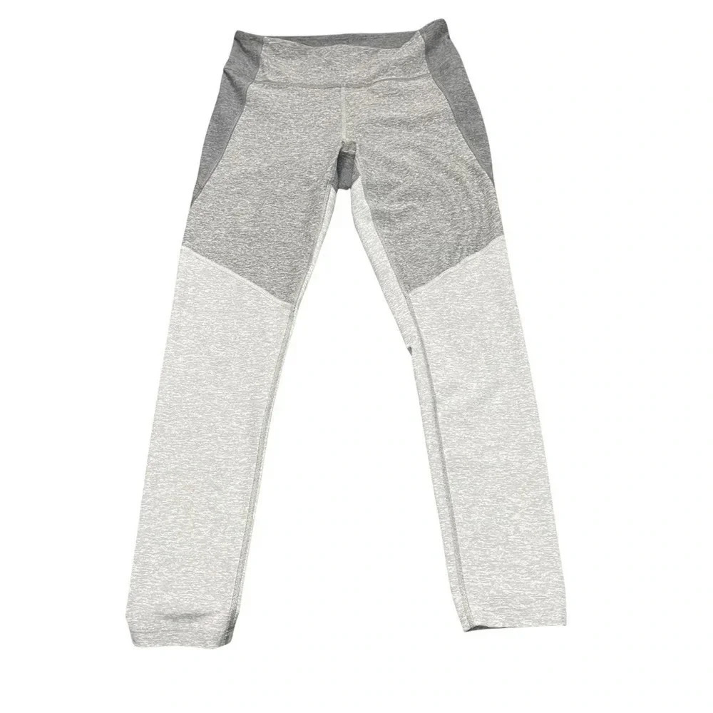 EUC Outdoor Voices activewear leggings. Multi-tone gray color. Size Medium.
